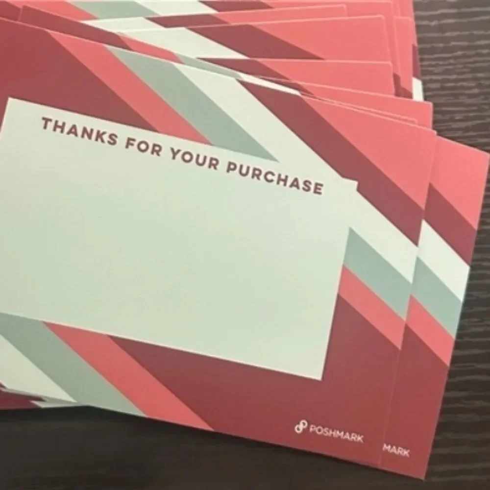 Poshmark Thank You Card Swag Merch Posh Cards Thanks Ltd Edition Supply 10